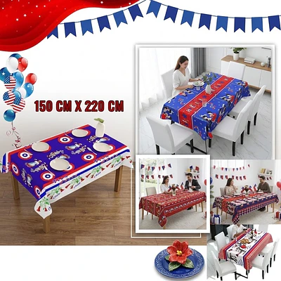 Mantel Fiestas Patrias 150 x 220 cm Varios Diseños 