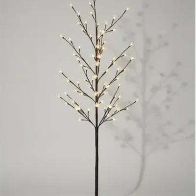 Árbol decorativo LED cálido 