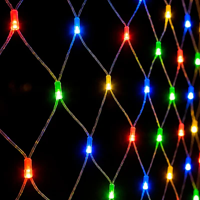 Malla solar LED multicolor 200 luces