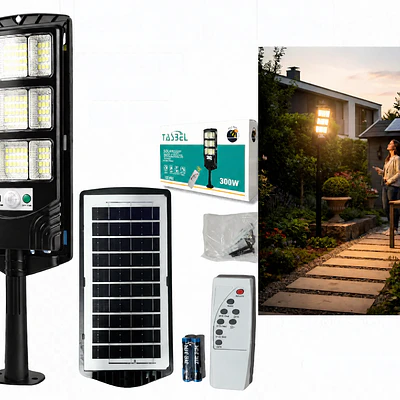 Foco solar 300W 