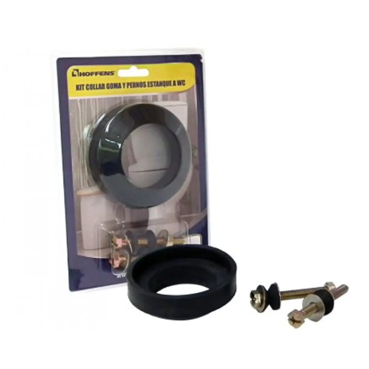 Kit Collar Goma y Pernos Taza Estanque W.C