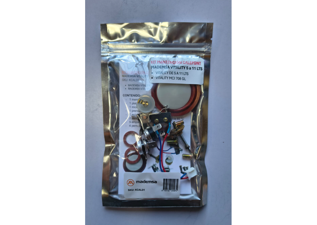 Kit Mantención Calefont Mademsa Vitality de 5 a 11 Litros 
