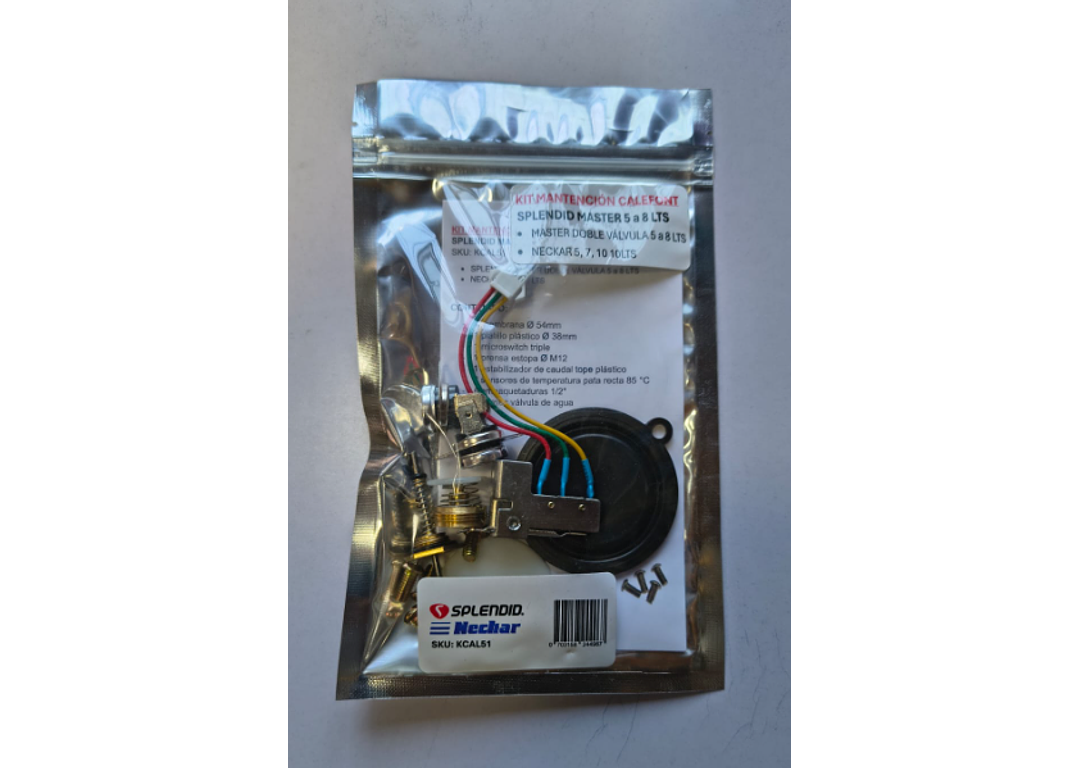 Kit Mantención Calefont Splendid Neckar de 5 a 8 Litros 