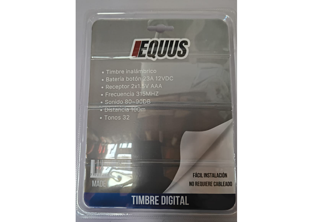 Timbre Digital Inalámbrico (Mayor de 6)