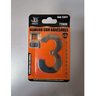 Números con Adhesivos de Acero Inoxidable (Mayor de 6) 9