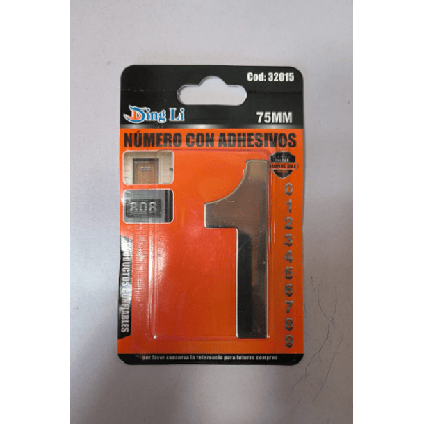 Números con Adhesivos de Acero Inoxidable (Mayor de 10) 7