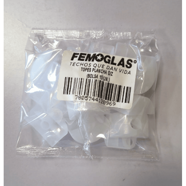 Tope plancha Ondulada (Bolsa de 15 unidades) 3