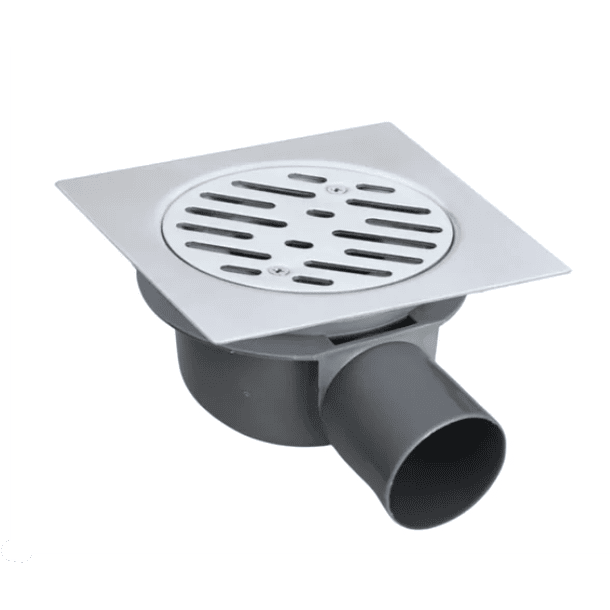 Pileta Acero Inoxidable 15×15 con Rejilla y Trampa de PVC