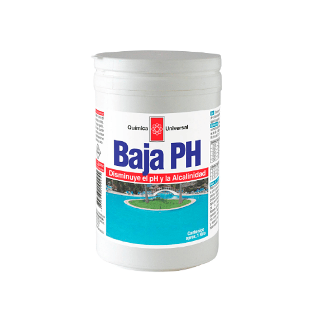 Baja PH para Piscinas 1kg, Química Universal