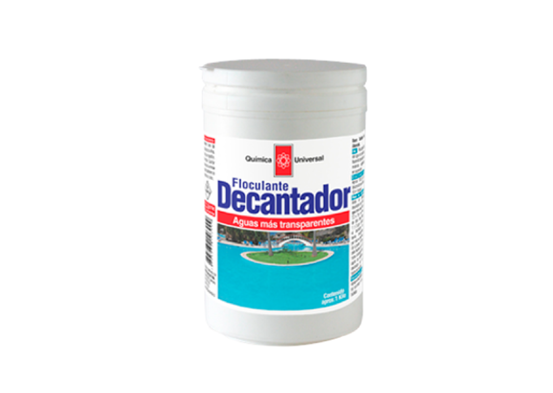 Floculante Decantador para Piscina 1 Kg, Química Universal (Mayor de 25)