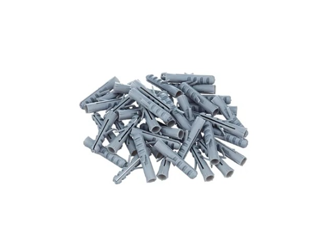 Tarugo Plástico Gris 12mm, 500 unidades 