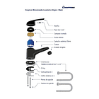 Monomando Lavatorio Allegra Black 3