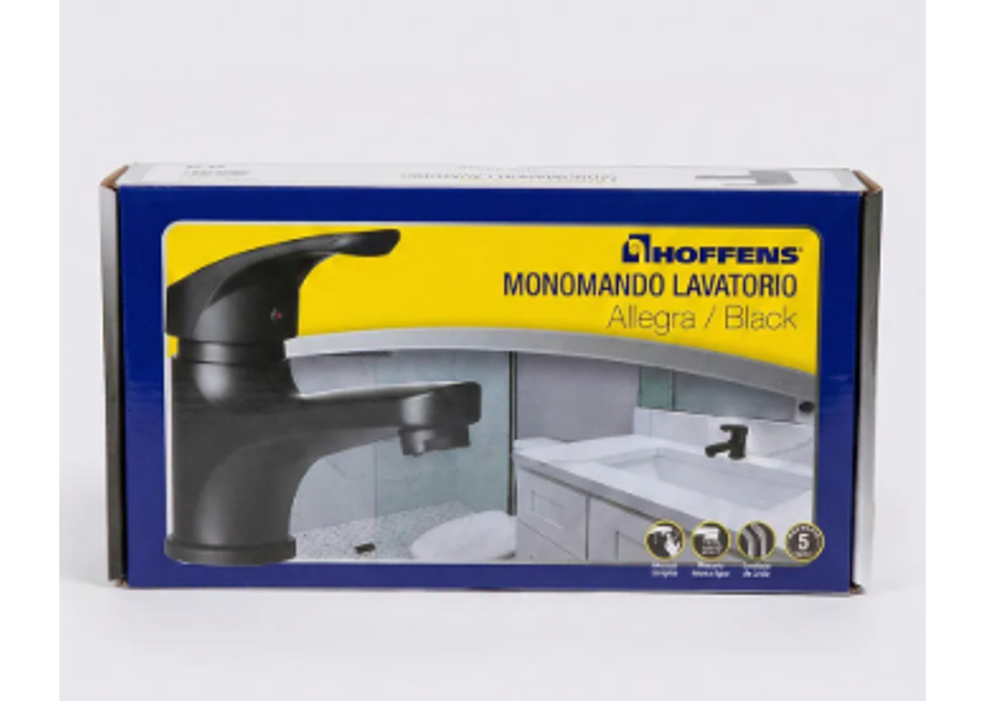 Monomando Lavatorio Allegra Black (Mayor de 12)