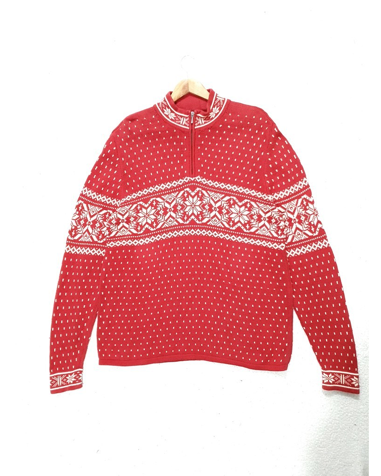 Sweater vintage RED NORDIC