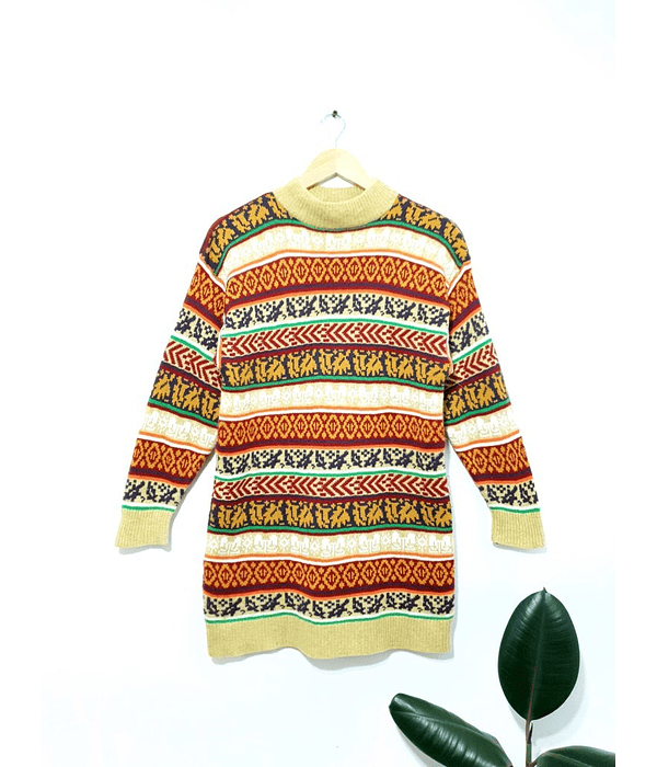 Sweater vintage GREEN de lana 