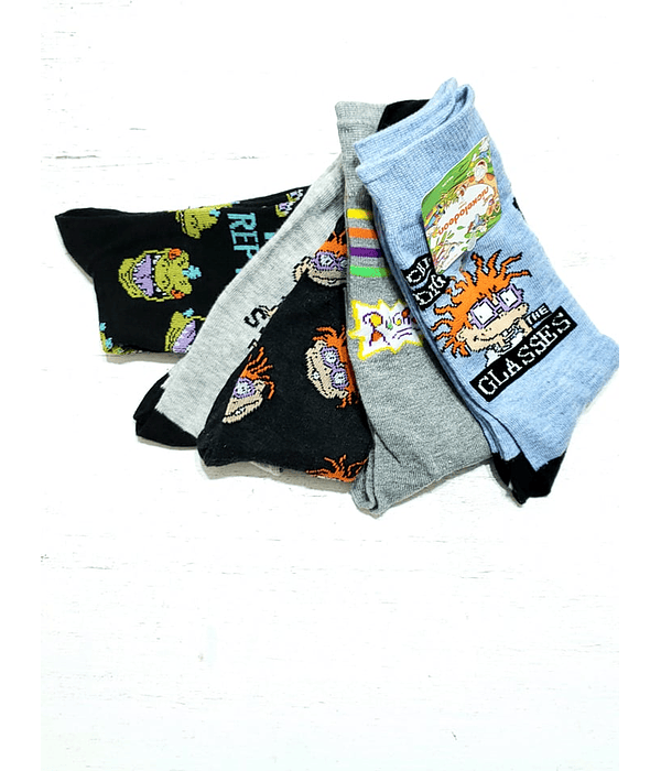 Pack 5 calcetines NICKELODEON RUGRATS talla 38 - 44 