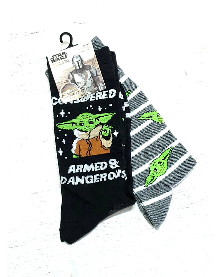 Pack 2 calcetines BABY YODA STAR WARS 38 - 44