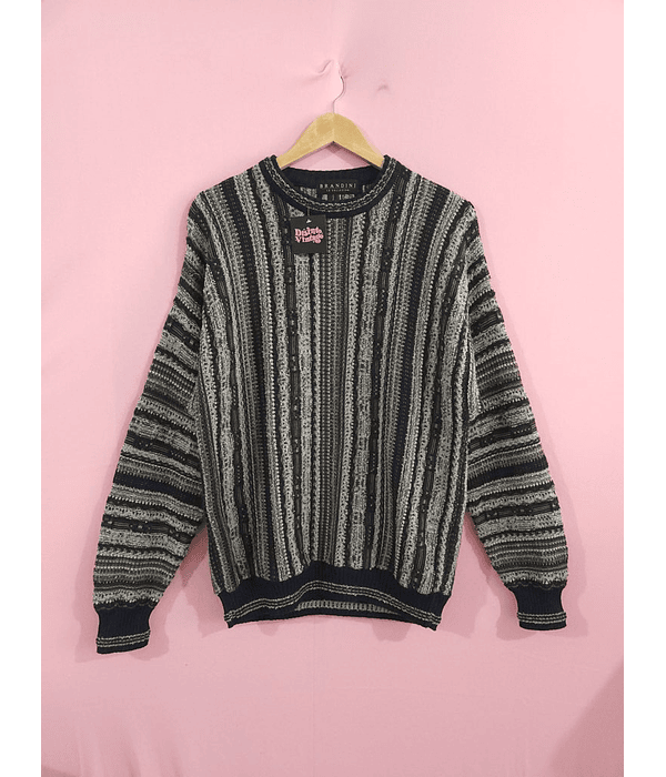Sweater vintage estilo coogi BRANDINI talla M-L