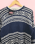 Sweater vintage AZUL MARINO talla M 