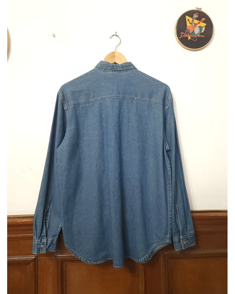 Camisa vintage de mezclilla COOL BLUES talla M/L mujer