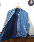 Bomber jacket vintage de mezclilla BASIC EDITIONS talla M HOMBRE