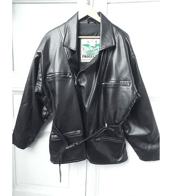 Chaqueta ramonera vintage leather PROTECTUVE talla XL HOMBRE