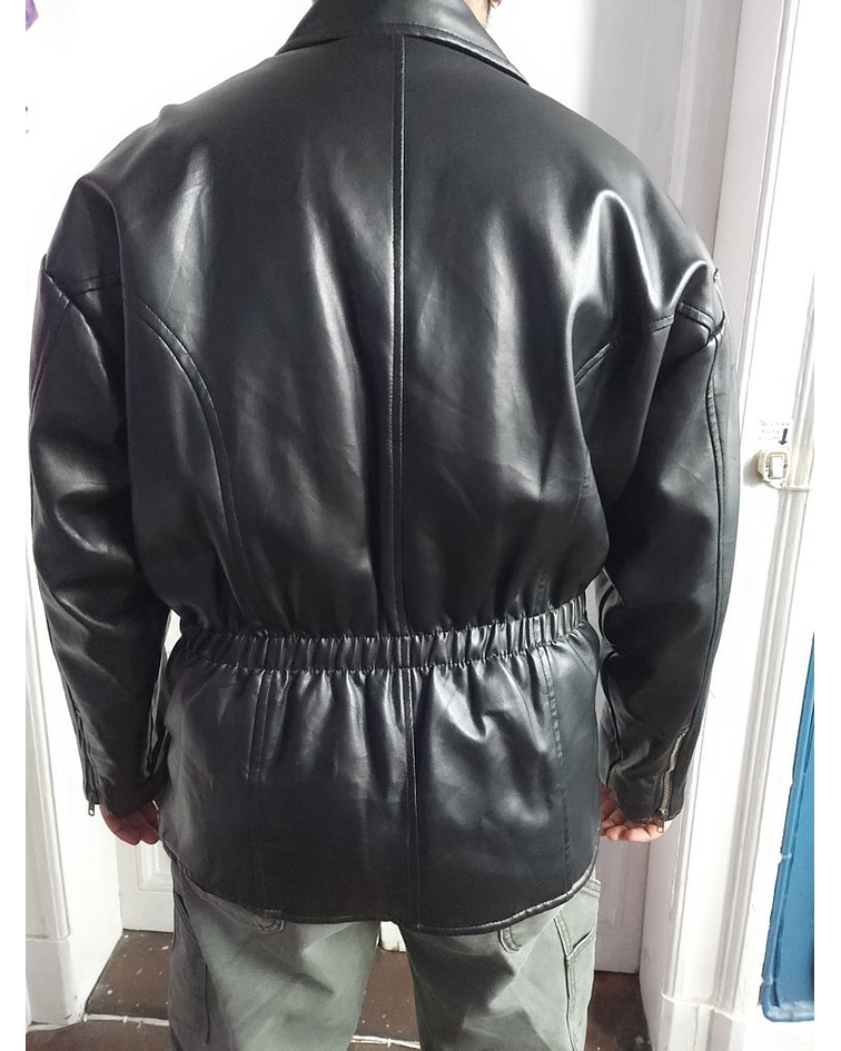 Chaqueta ramonera vintage leather PROTECTUVE talla XL HOMBRE