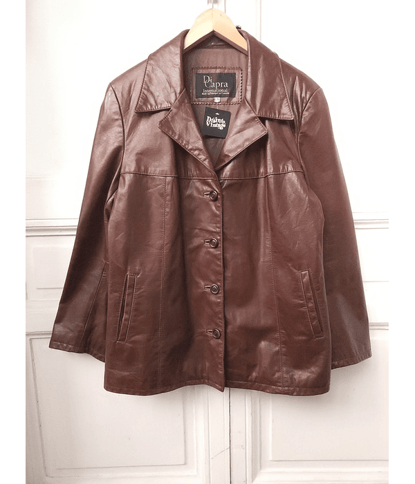 Chaqueta vintage leather DI CAPRA talla L mujer 