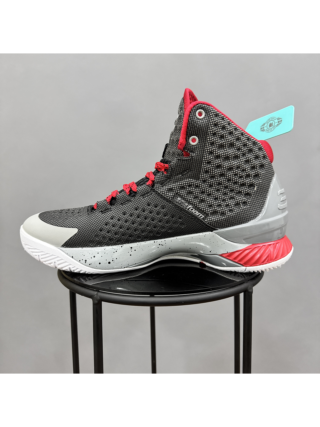 Under Armour Curry 1 Grey Red 4