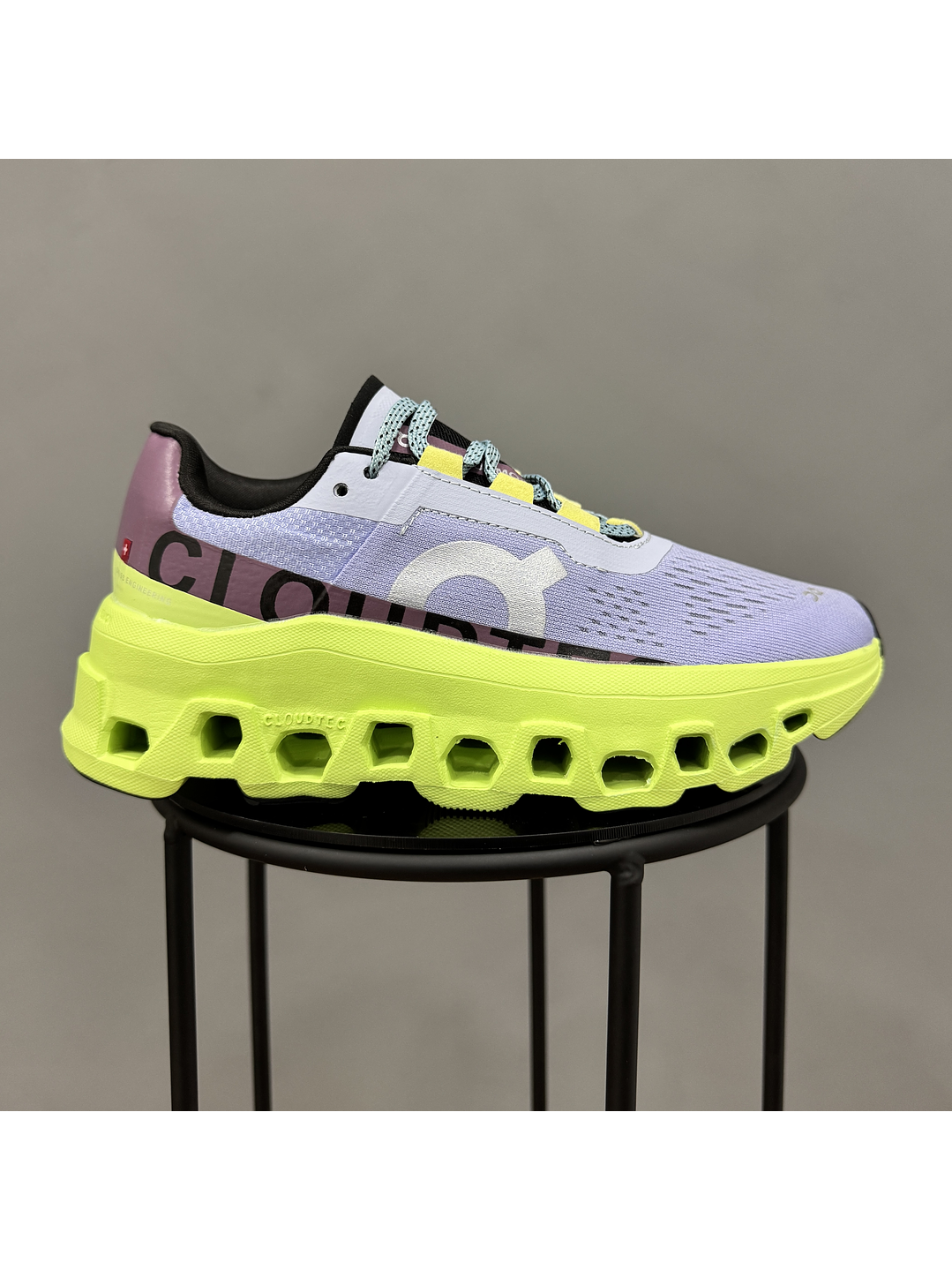 On Cloudmonster Verde Morado 1