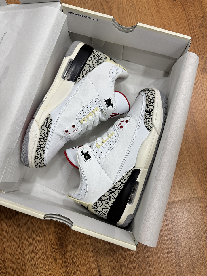Jordan Retro 3 White Cement 1