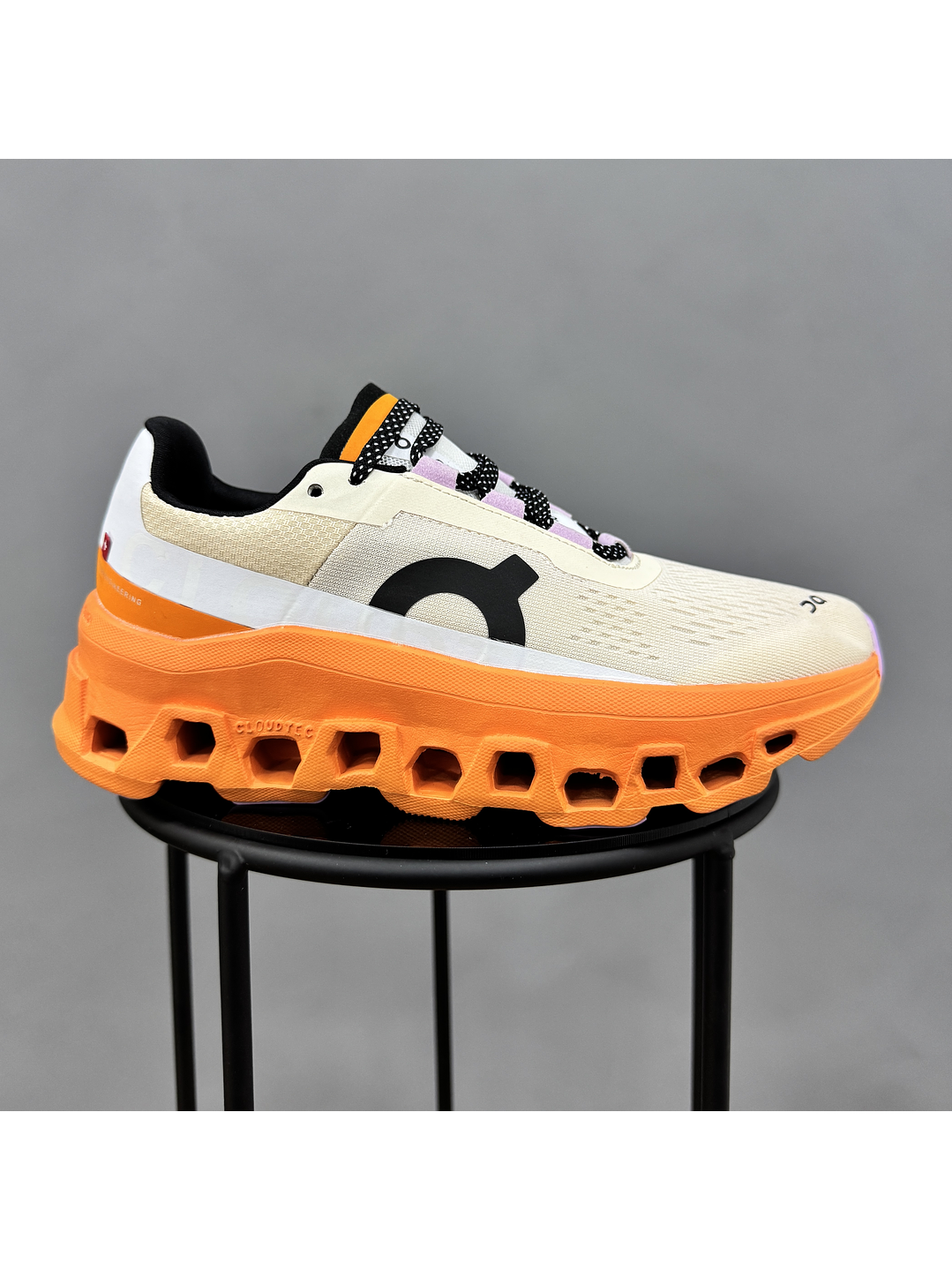 On Cloudmonster Beige Orange 1