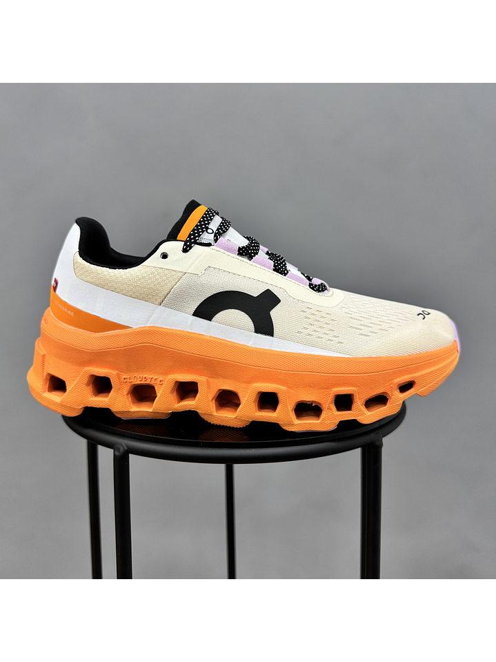 On Cloudmonster Beige Orange 1