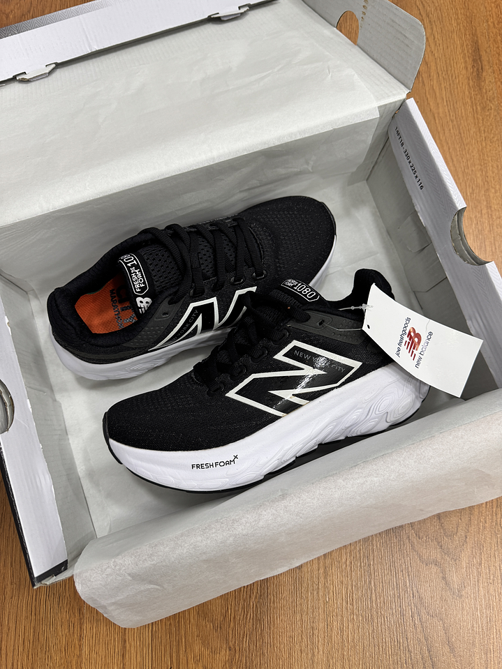 New Balance Fresh Foam 1080 Negro Blanco 3