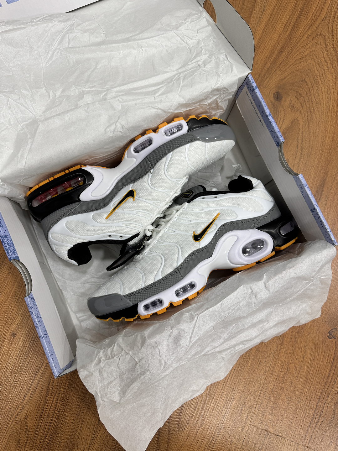 Nike Air Max Tn Blanco Naranja 2