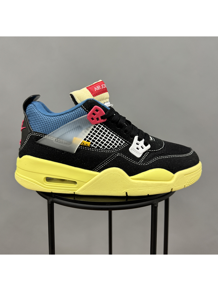 Jordan Retro 4 Union LA Negro 1