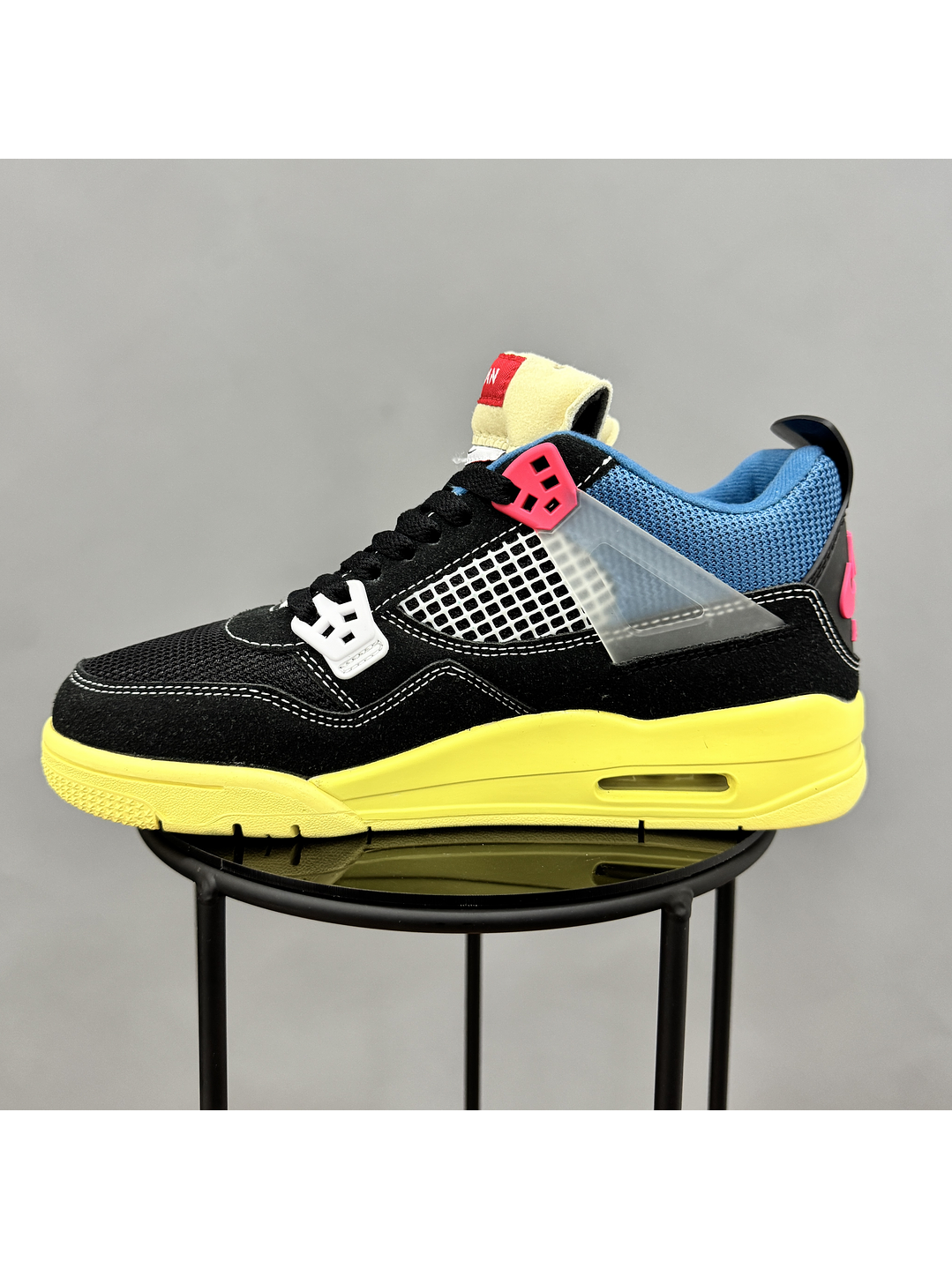 Jordan Retro 4 Union LA Negro 3