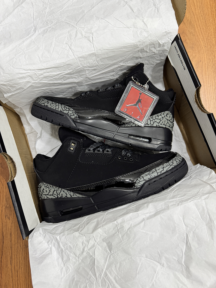 Jordan Retro 3 Black Cat  1