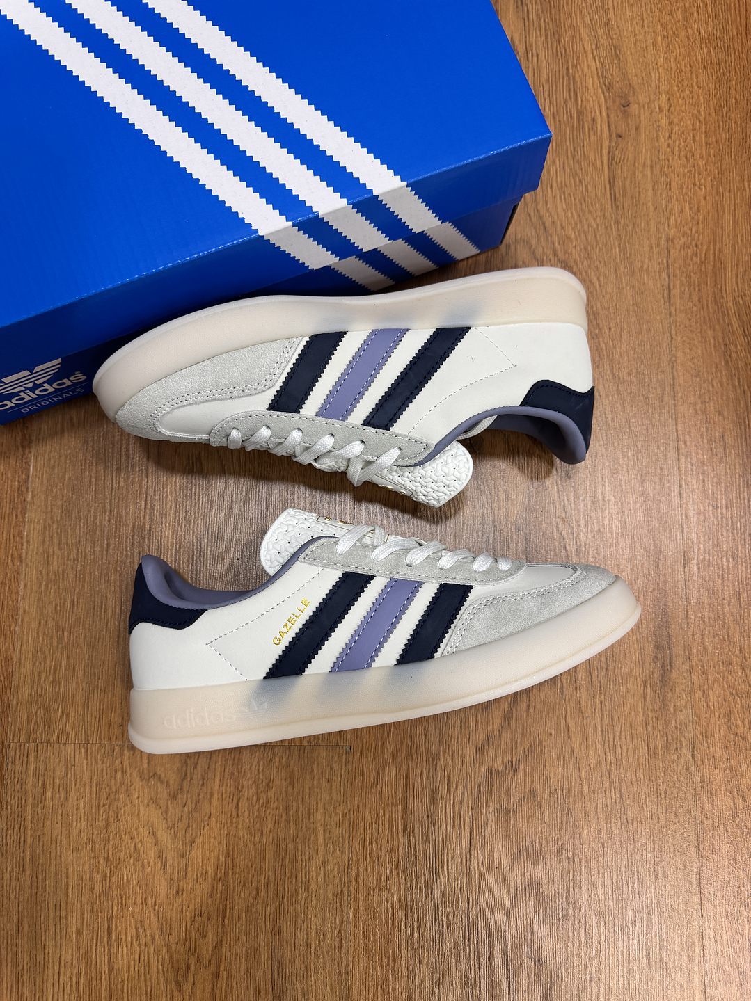 Adidas Gazelle Indoor White Purple 2