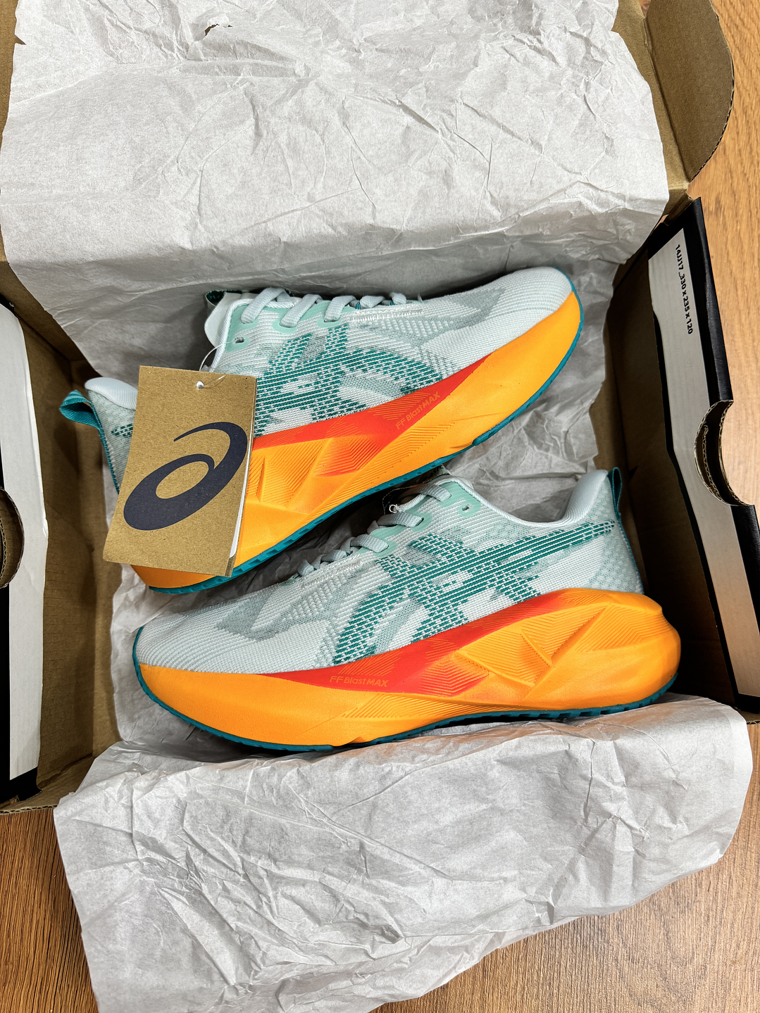 Asics Novablast 5 Green Orange  1