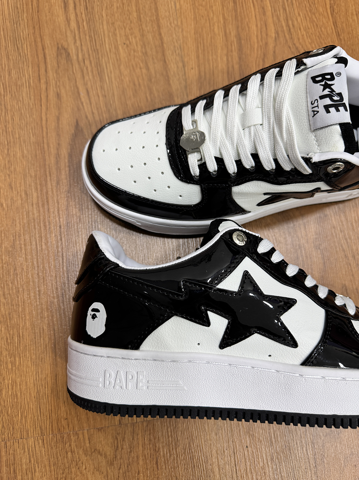 Bape Sta Charol Black White  3