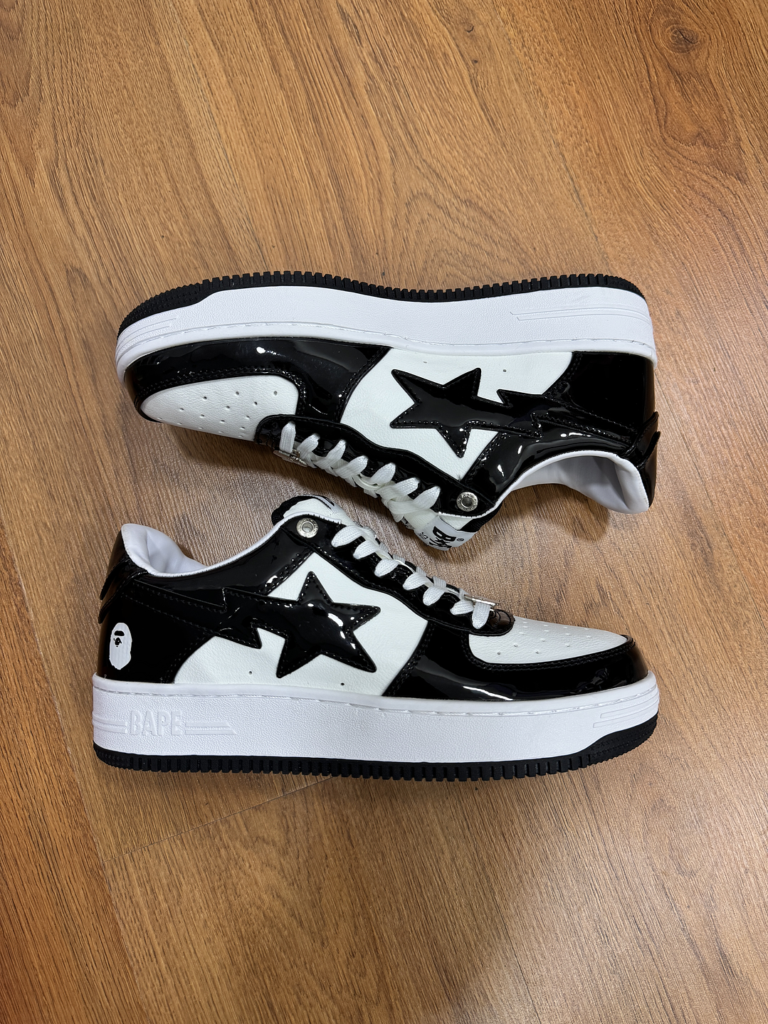 Bape Sta Charol Black White  1