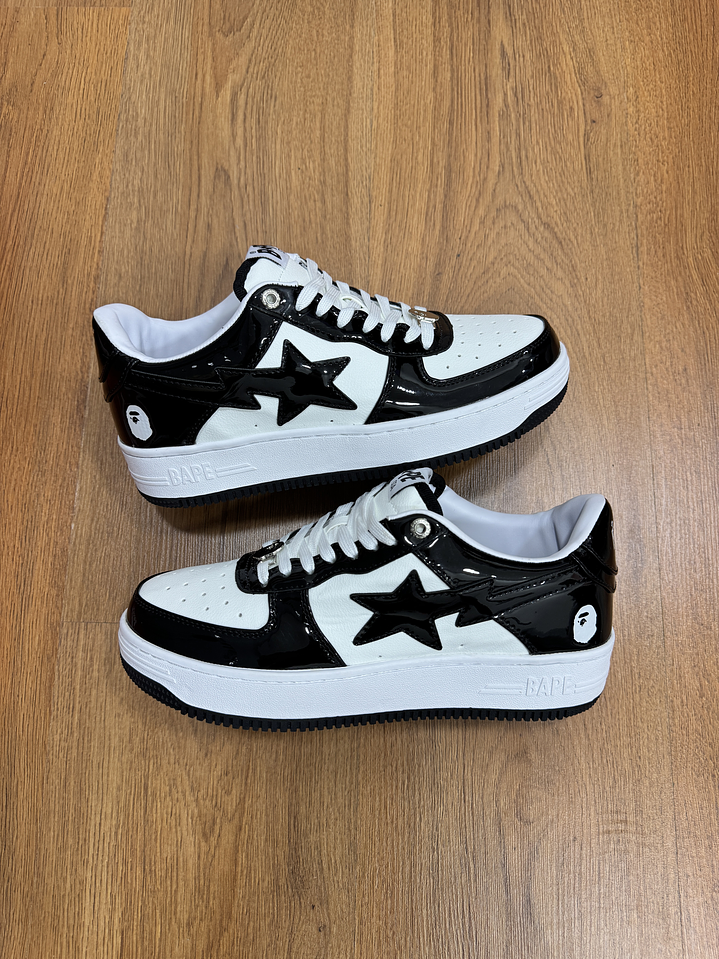 Bape Sta Charol Black White  2