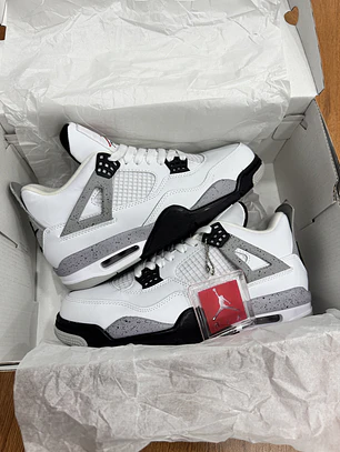 Jordan Retro 4 White Cement 