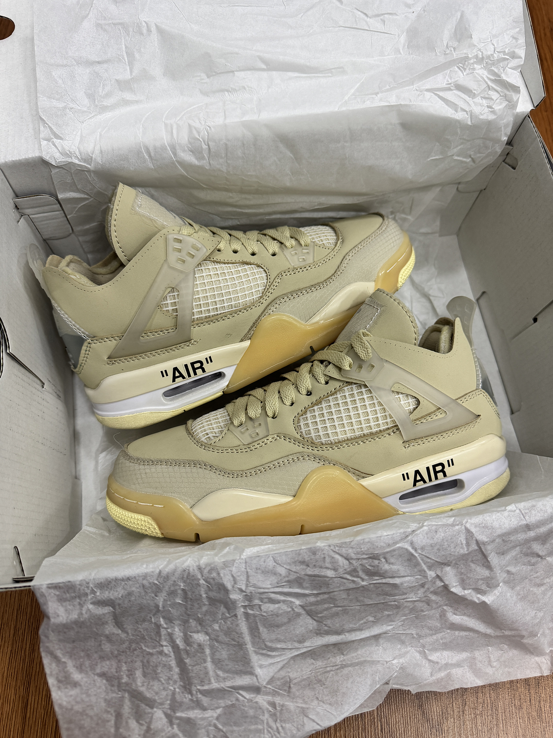 Jordan Retro 4 Off White Sail  1