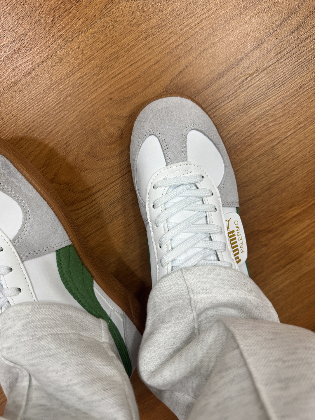 Puma Palermo White Green  3