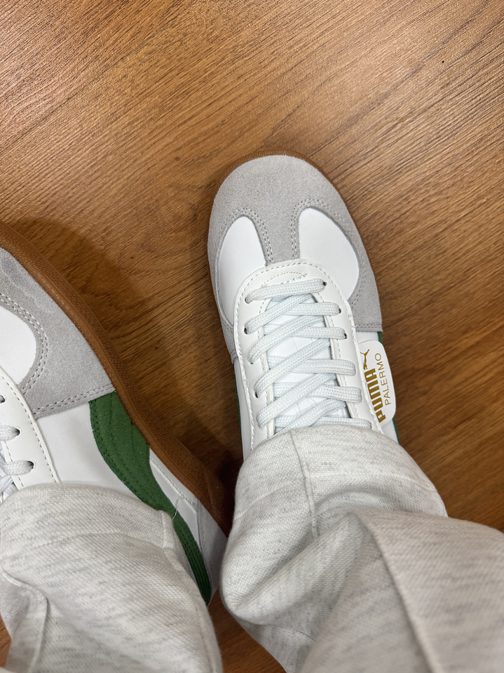 Puma Palermo White Green  3