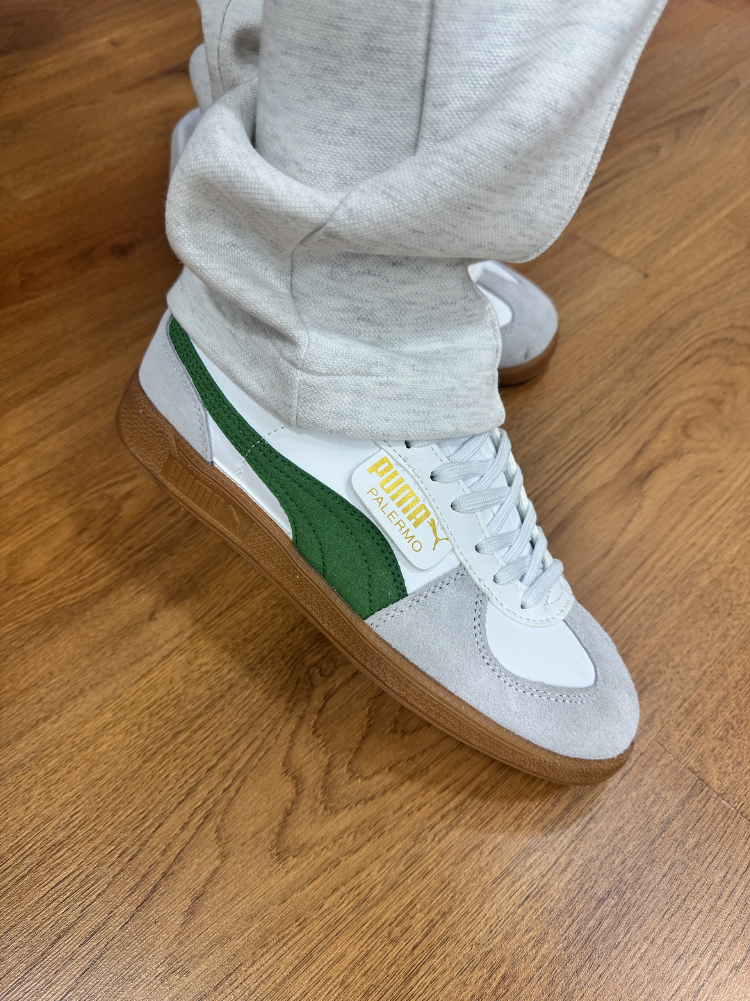Puma Palermo White Green  1