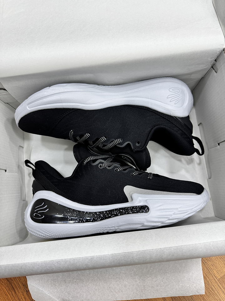 Under Armour Curry 12 Black White  1