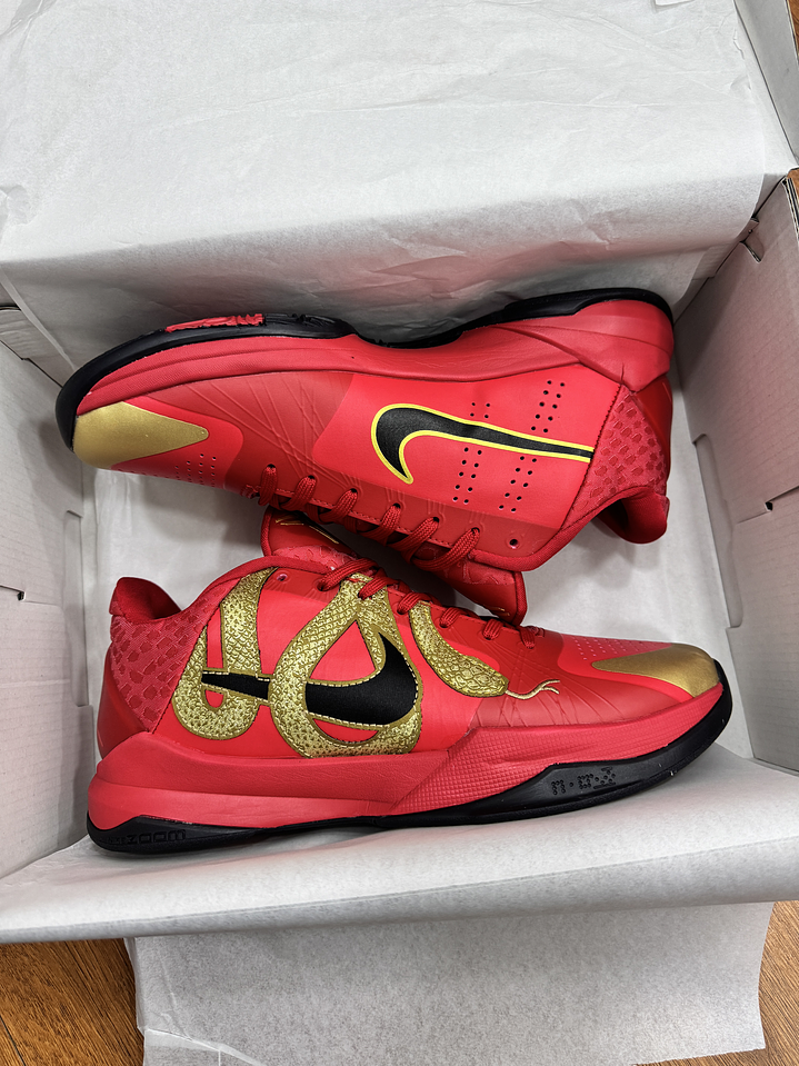 Nike Kobe 5 Snake Red  3